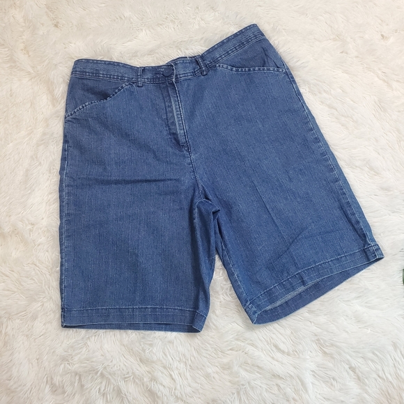 white stag denim shorts